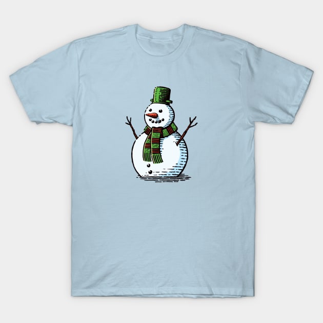 Snowman T-Shirt by StefanAlfonso